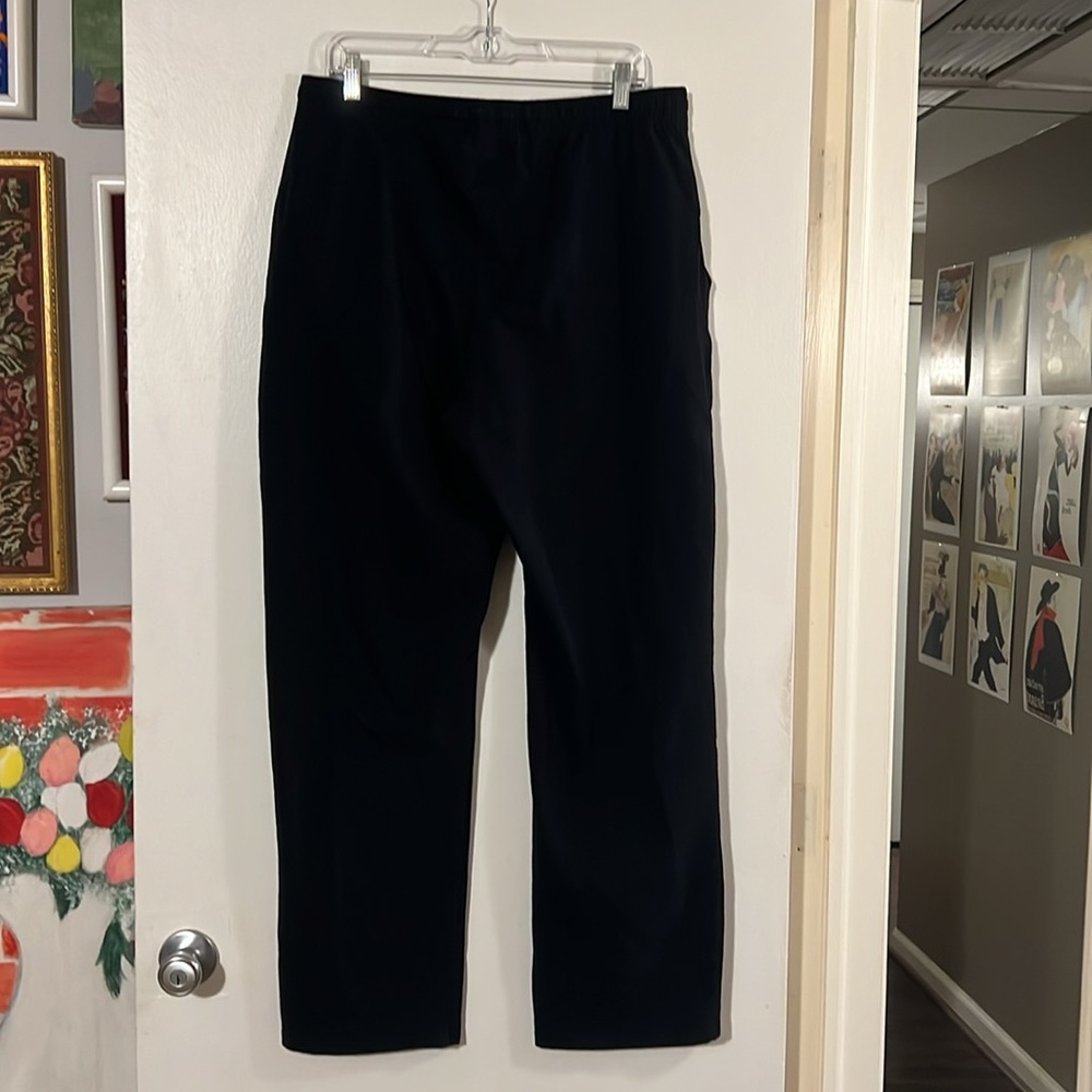 Willet black elastic drawstring waist mens soft pants - Picture 6 of 8